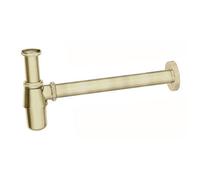 Aquarius Modern Round Bottle Trap Brushed Brass Aq791056