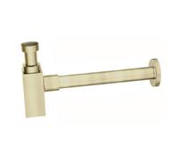 Aquarius Modern Square Bottle Trap Brushed Brass Aq791059