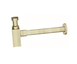 Aquarius Modern Square Bottle Trap Brushed Brass Aq791059