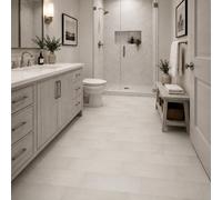 Aquarius Monti 8mm Uniclic Tile Flooring With Waterproof Rigid Core And Built-In Underlay In White Stone