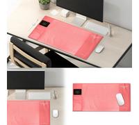 AQUARIUS Multifunctional & Eco-friendly Office Desk 'Mouse Mat' PVC+DS Material, Pink Aquarius Pink