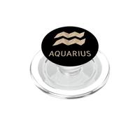 Aquarius Paperfolding Zodiac Graphic PopSockets PopGrip for MagSafe