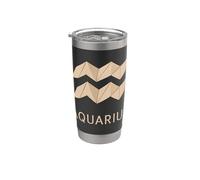 Aquarius Paperfolding Zodiac Graphic Stainless Steel Insulated Tumbler
