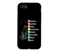 Aquarius Personality Traits Zodiac Astrology Design Case for iPhone SE (2020) / 7/8