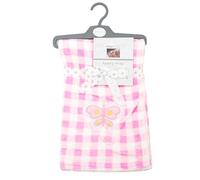 AQUARIUS Pink Soft & Fluffy Adjustable Baby Car Seat Travel Wrap Aquarius Pink