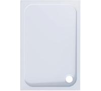 Aquarius Pluvia 45mm Stone Resin Rectangular Shower Tray In White 1400 X 800mm