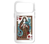 Aquarius Queen of Hearts | Heart Picture Playing Card Case for iPhone 17 Pro Max