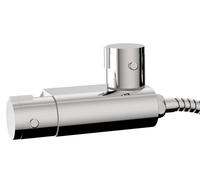 AQUARIUS RainLux Mini Cloakroom Caravan Thermostatic Shower Valve in Silver Aquarius Silver