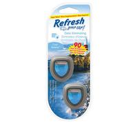 Aquarius Refresh Your Car 2Pk Scented Oil Mini Diffuser, Cool Breeze