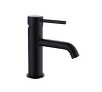 AQUARIUS RF-Series Cold Start Mono Basin Mixer Tap inc Waste in Black Aquarius Black