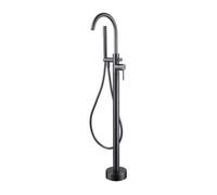 Aquarius Rf-Series Floor Standing Bath Shower Mixer With Shower Kit Gunmetal Grey