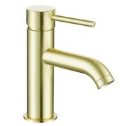 Aquarius Rf-Series Mini Mono Basin Mixer Tap Inc Waste Brushed Brass