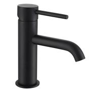 AQUARIUS RF-Series Mini Mono Basin Mixer Tap inc Waste in Black Aquarius Black