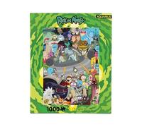 AQUARIUS Rick and Morty Cast Puzzle (1000 Piece Jigsaw Puzzle) - Glare Free - Precision Fit - Virtually No Puzzle Dust - Officially Licensed Rick and Morty Merchandise & Collectibles - 20x27 Inches