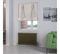 Aquarius Rivassa 2 Column Radiator 600mm X 1010mm Bronze Olive Aq810249