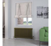 Aquarius Rivassa 2 Column Radiator 600mm X 1148mm Bronze Olive Aq810250