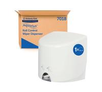 Aquarius Roll Control Wiper Centrefeed Dispenser Wall Mounted Wht 7018