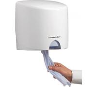 Aquarius Roll Control Wiper Dispenser 7018 - Centrefeed Roll Dispenser - 1 x White, Wall Mounted Centrefeed Dispenser