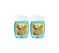 AQUARIUS Scented Antibacterial Pocket Hand Sanitiser Gel 29ml 2 Pack in Blue Aquarius Blue