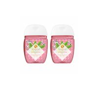 AQUARIUS Scented Antibacterial Pocket Hand Sanitiser Gel, 29ml, 2 Pack in Pink Aquarius Pink