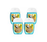 AQUARIUS Scented Antibacterial Pocket Hand Sanitiser Gel 29ml 4 Pack in Blue