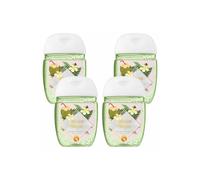 AQUARIUS Scented Antibacterial Pocket Hand Sanitiser Gel, 29ml, 4 Pack in Green
