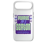 Aquarius Season Cosmic Zodiac Text Design Case for iPhone Air