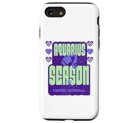 Aquarius Season Cosmic Zodiac Text Design Case for iPhone SE (2020) / 7/8