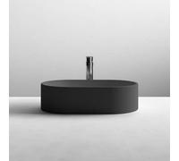 Aquarius Sirona Oval Matt Countertop Basin 565mm - Black