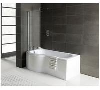 Aquarius Splash 1700mm X 700mm L/h Shower Bath, Screen And Front Panel Set