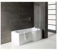 Aquarius Splash 1700mm X 700mm R/h Shower Bath, Screen And Front Panel Set