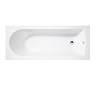 AQUARIUS Splash 1700mm x 700mm Single Ended Straight Bath AQSP177SE in White Aquarius White