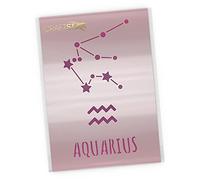 Aquarius Star Sign Stencil Set - A4 Sheet - Reuseable Horoscope Symbol, Constellation and Name Template by CraftStar