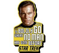 AQUARIUS - Star Trek Kirk To Boldly Go Quote Funky Chunky Magnet