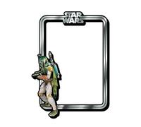 AQUARIUS Star Wars Boba Fett Frame Fridge Magnet - Star Wars Mega Large Novelty Frame Magnet for Refrigerator, Locker, Whiteboard, Game Room - Officially Licensed Merchandise & Collectibles 5.75x4.75”