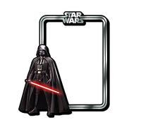 AQUARIUS Star Wars Darth Vader Frame Fridge Magnet - Star Wars Mega Large Novelty Frame Magnet for Refrigerator, Locker, Whiteboard, Game Room - Officially Licensed Merchandise Collectibles 5.75x4.75”