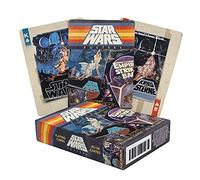 AQUARIUS Star Wars Playing Cards - Star Wars Movie Posters Themed Deck of Cards for Your Favorite Card Games - Officially Licensed Star Wars Merchandise & Collectibles - Poker Size with Linen Finish
