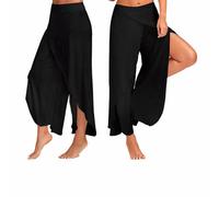 Aquarius Super Soft Modal Spandex Yoga Pilates Pants, Black Xl