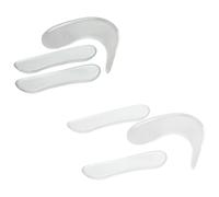 Aquarius The Foot Factory Clear Non-Slip Gel Heel Liners Clear