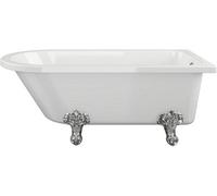 Aquarius Timeless Luxury Freestanding Corner 2Th Bath With Chrome Ravenclaw Feet 1500mm