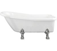 Aquarius Timeless Luxury Freestanding Slipper 2Th Bath With Chrome Lions Paw Feet 1530mm