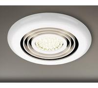 Aquarius Tornado Inline Fan For Wet Room Use With Cool White Led Showerlight Aq326C