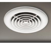 HiB Cyclone Wet Room Inline Extractor Fan | White | Plastic | 145mm x 145mm x 15mm