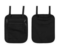 AQUARIUS Travel Body Wallet with RFID Protection 'Passport Holder' in Black Aquarius Black One Size