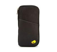 Aquarius Travel Document and Passport Holders With a Zip-Up Design - Travel size - Black