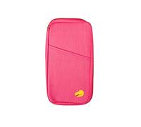 AQUARIUS Travel Wallet Document and Passport Holders with a Zip-Up Design, Money Bag Pouch, Document Organiser, Passport Money Boarding Passes Credit ID Cards Well Organised (Pink)