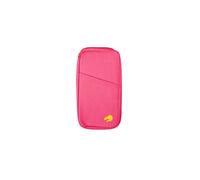 AQUARIUS Travel Wallet Document and Passport Holders with a Zip-Up Design, Money Bag Pouch, Document Organiser, Passport Money Boarding Passes Credit ID Cards Well Organised (Pink)