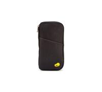 AQUARIUS Travel Document & 'Passport Holders' With a Zip-Up Design, Black Aquarius Black One Size