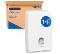 Aquarius, U7024, Slimfold Hand Towel Dispenser, White, 1 x 1 Dispenser