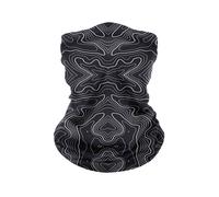 AQUARIUS Unisex Winter Face Cover Neck Warmer Multi Purpose Snood Black swirl in True Black Aquarius True Black One Size